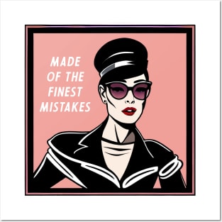 made of the finest mistakes, sophisticated woman Posters and Art